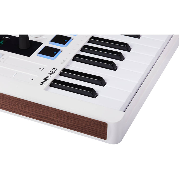 Controlador MIDI Arturia MiniLab 3 USB-C 25 teclas (branco)
