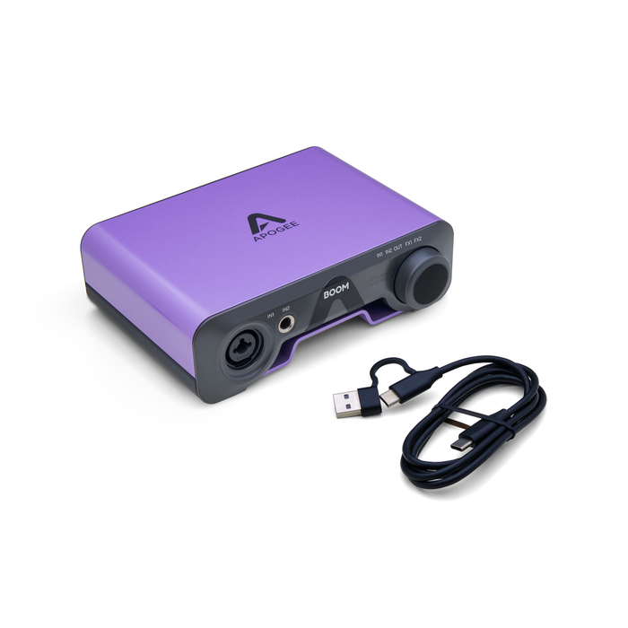 Interface de áudio Apogee BOOM USB-C 2x2