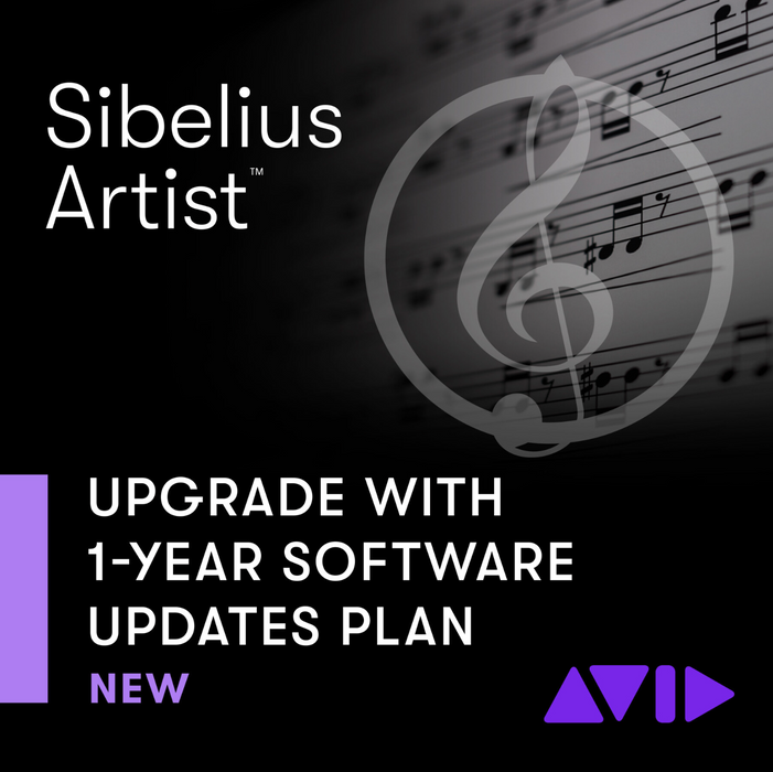 Avid Sibelius Artist - Licença Perpétua - Upgrade com plano de atualizações de software de 1 ano - GET CURRENT