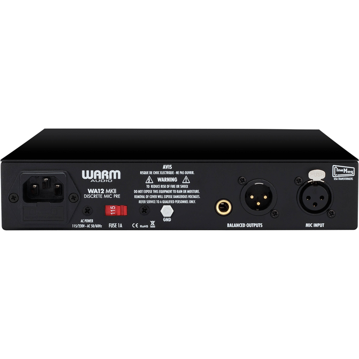 Pré-amplificador de microfone Warm Audio WA12 MKII black