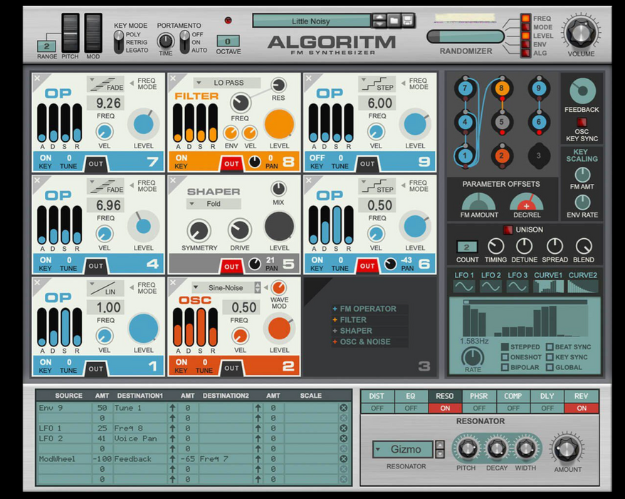 Reason Algoritm | FM Synthesizer