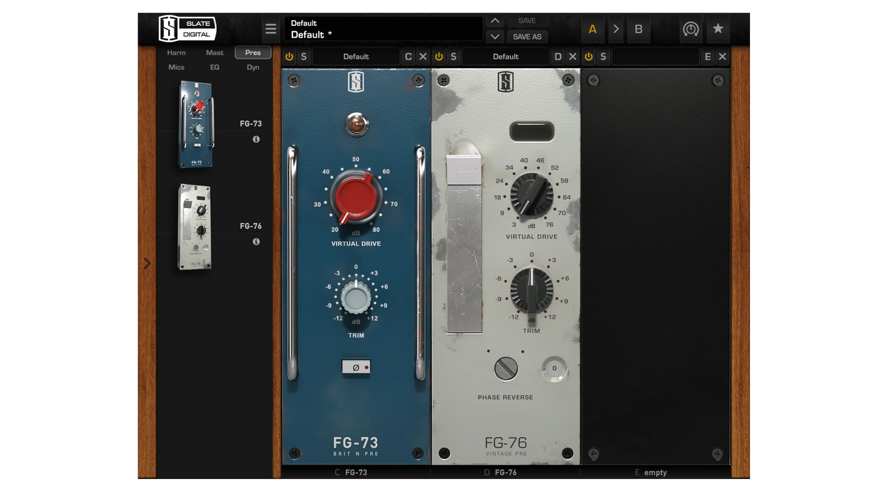 Slate Virtual Preamp Collection